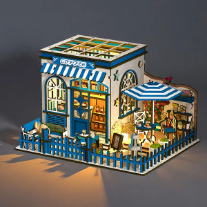 Wooden Dollhouse Mini DIY Doll House Kit Handmade Creative Room 3D Puzzle Building With Furniture For Christmas Birthday Gifts