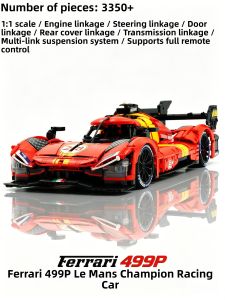 Eikee | Le Mans Style Remote Control Car Buildable Block Model 499P