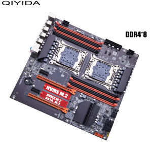 QIYIDA X99 Dual Motherboard C612 Chip Supports LGA 2011 3 CPU DDR4 RAM NVME NGFF M.2 USB3.0 SATA3.0