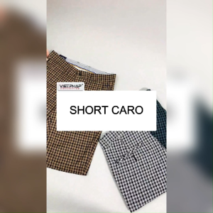 Quần Short Khakis Caro Nam Chất Cotton Cao Cấp Form Suông Thoáng Mát Trẻ Trung VIỆT PHÁP 12202