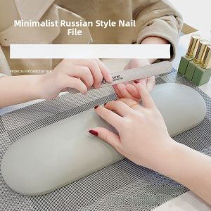 High-End Russian Style Nail Art Kit Leather Hand Pillow Set Black White Grey Non-Stick Dirty Tools for Beauty Makeup