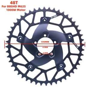 GUSTAVO Electric Bike Chainring Compatibility BAFANG BBSHD M625 1000W Mid Drive Motor 46T/48T/50T/52T