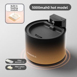 POPO | Flowing Heating Ceramic Non-Electric Automatic Cat Water Fountain Popocola