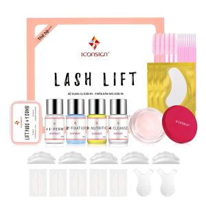 Bộ Nâng Mi ICONSIGN Dụng Cụ Uốn Mi Làm Xoăn Mi Trang Điểm Giữ Nếp 30-45 Ngày Quà Tặng Cho Bạn Bè Kèm Keo Dưỡng Mi Lotion