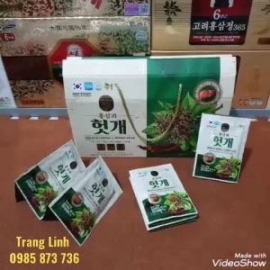 Nước bổ gan hồng sâm hàn quốc chính hãng hộp 30 gói - tranglinh