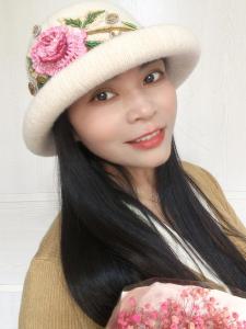 Embroidered Pearl Bead Peony Sunshade Casual Cotton Twill Hat Womens Fashionable Spring Autumn Winter Seasonal Cap