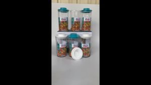 Toples Kaca Kintaro C Kedap Udara Set (6 Pcs) Ukuran 1050 ML