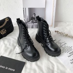JIFANPAUL | British Style Thick Sole Short Boots Women