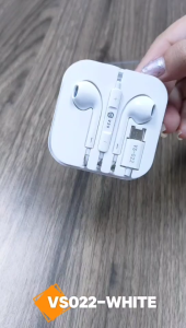 V2S VS-022 In-Ear Wired Stereo Earphones With Microphone And Volume Control for Type-C Input