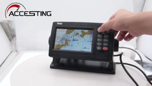 XF-520 GPS นำทาง GPS 5ทะเลนิ้วบูตพร้อมจอแสดงผลแอลซีดีสี TFT IPX6ถังน้ำการ์ดบูตสำหรับอุปกรณ์เสริมเรือทางทะเล10 ~ 36V
