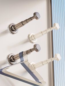 WUBUWEI | Adjustable No-Drill Multi-Function Wall Hanging Clothes Rack