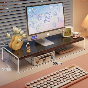 evesigar | Height Adjustable Monitor Stand Display Lift Desk Organizer