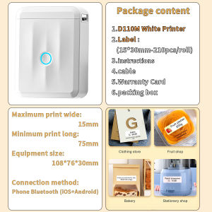 All NIIMBOT Printers (D11 D110 D101 B1 B18 N1 M2 B203 B21 B21 Pro B21Pro B31 B3S) – Portable Bluetooth Thermal Label Maker Wireless Handheld Sticker Printer for iOS & Android & PC Mini Machine for Home Office Store Christmas Gift Card