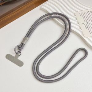 Personalize Trend Solid Color Mobile Phone Lanyard Diagonal Span Crossbody Long Rope Shoulder Strap Rope Necklace Universal