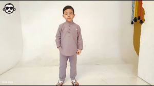 BAJU MUSLIM KOKO ANAK LAKI LAKI DECKS KIDS HAFIZ DENIM LENGAN PANJANG USIA 2 SD 12 TAHUN
