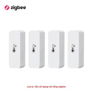 iHSENO(IHSENO) | Cảm Biến Độ Ẩm Nhiệt Độ Trong Nhà Tuya Wifi Zigbee Nhiệt Kế Đo Độ Ẩm Nhà Thông Minh Với Chức Năng Giám Sát Qua Ứng Dụng Thời Gian Thực Hoạt Động Với Google Assistant