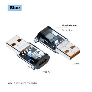120W Type C to USB 3.2 OTG Adapter USB Female to Type C Male Fast Charging Power Jack Connector for PC Tablet Xiaomi Huawei