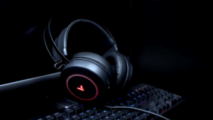 Rapoo VH160 Fon Telinga Permainan RGB Saluran Maya 7.1 with Noise Cancelling