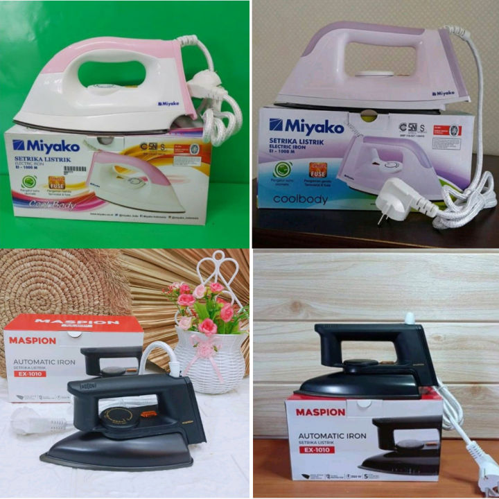 Harga promo cuci gudang Setrika murah Miyako EL1008M/1000M,Setrika