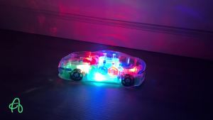 ArtCreativity Kids Light Up Transparent Sensory Car Toy 1 Pieces With Colorful Movable Gears Music and LED Effect Easter toys Suitable for Young Children An excellent birthday gift idea