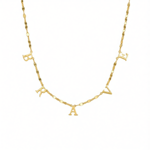 Luxury Personalized Letter Shimmer Necklace
