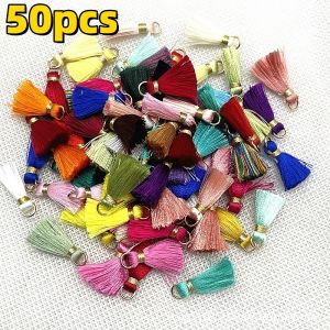50/10pcs Mini Metal Tassel Trim Hanging Ring Pendant for DIY Craft Jewelry Earrings Decorative Fringe Curtains Accessories