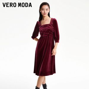 Vero Moda | Velvet 3D Ruffle Design Dress