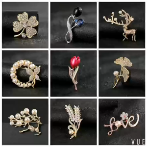 ZTOYL Thời Trang Đáng Yêu Chim Bướm Hoa Trâm Cài Cho Áo Khoác Váy Ve Áo Pin Chống Lóa Cố Định Áo Len Phụ Kiện Quần Áo Quà Tặng