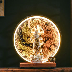 Guanyong Wealth Attracting Decorative Figurine Office Reception Counters Living Room Decor Handmade Chinese New Style Gift