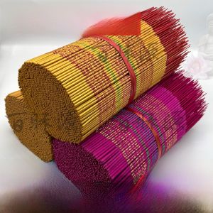 Buddha Incense Five Road Wealth Incense Sandalwood Temple Buddha Incense Offering Home Use Thick High Incense Guanyin Bamboo Stick Burn Incense Worship