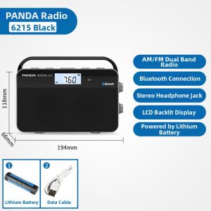Panda | Panda 6215 New Multi-Function Bluetooth Speaker Elderly Special Radio Charging Broadcast Semiconductor Portable Audio Device