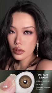 Lens Kính Áp Tròng Màu EYESHARE Màu Đen Tự Nhiên Trang Điểm Mắt Xanh Cho Nữ Màu Nâu Kính Áp Tròng Làm Đẹp Dùng Một Năm Chất Liệu HEMA Đường Kính 14mm