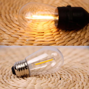 หลอดไฟทดแทนสาย S14กันแตก1W E27หลอดเอดิสันย้อนยุค220V 3000K สำหรับ IP65กันน้ำกลางแจ้ง