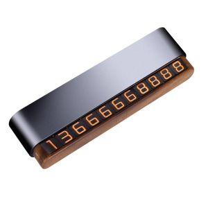HELLOLEIBOO | Leibniz Temporary Parking Phone Plate Double Number Car Moving Mobile Phone Number Reminder Display High-End Feeling