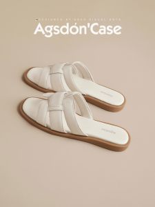 Agsdon | Summer Roman Style French Beach Sandals Flat Slip On