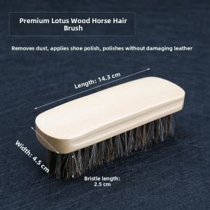 Defasilk | Large Leather Shoe Brush with Horsehair Bristles
