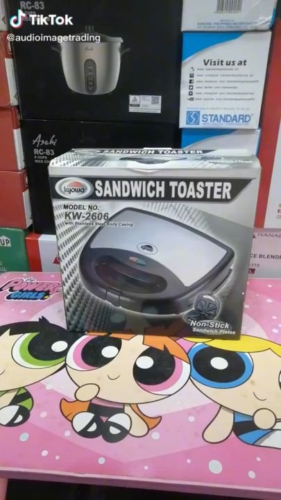 Kyowa Sandwich Maker KW-2606 Sandwich Toaster Non Stick Sandwich Maker  KW2606 Lazada PH