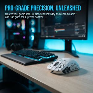 AULA | AULA SC580 Pro Gaming Mouse With Charging Base Adjustable 10000 DPI PAW3311 Sensor Wireless laptop accessories bluetooth Mouse