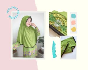 JILBAB MUSLIMAT NU AZRINA by SEQAA