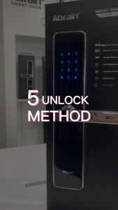Abrain X2 Wooden Smart Lock (Stainless Steel Anti Pry)