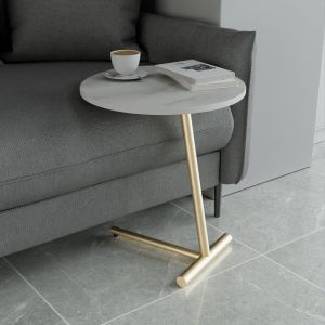 Modern Metal Marble Sofa Side Table