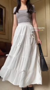 Ruby Skirt / Rok Coquette / Rok Pita Rampel Bahan Rayon Twill Super Adem / Rok Wanita Korean Style