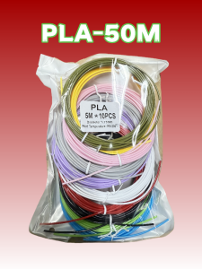 3D Filament Refills 50M/100M/200M Colorful 3D PLA Refill 3D Printing Pen Filament Printing Material High-Precision Printing Pen