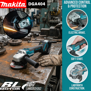 Makita | 2026 Makita 18V 125mm DGA404 Brushless Lithium Electric Angle Grinder Rechargeable Cutting Machine High Power Polishing Machine