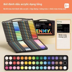 ENMI | Bút Lông Sơn Không Độc Có Thể Tẩy Rửa và Sơn Lại