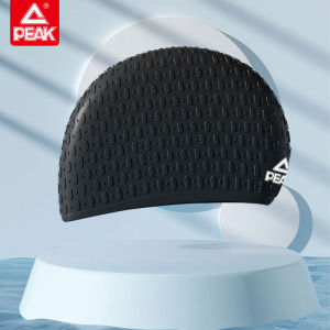 PEAK | Large Circumference Waterproof Non-Compressive Ear Protection Swim Cap for Long Hair