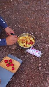 Campingmoon | CAMPINGMOON Large CC-23 Camping Deep Frying Pan Three-Layer Steel Portable Detachable Handle Suitable for Frying And Boiling
