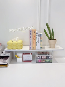 ชั้นวางของบนโต๊ะ เนกประสงค์ ชั้นเก็บของบนโต๊ะ ชั้นวางของ หนีบบนโต๊ะ จัดระเบียบบนโต๊ะทำงาน