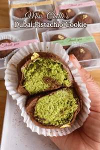 Dubai Pistachio Chewy Cookie box of 2 by Miss Chelle