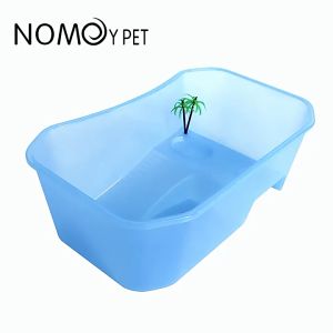 Tortoise Aquarium Large Turtle Tank Reptile Tank Turtle Box Tortoise Tank Vivarium Box With Basking Ramp turtle accessories 烏龜缸带晒台 乌龟饲养箱 乌龟缸大号